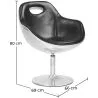 Sillón con reposabrazos - Estilo Aviador - Cuero  - Tulip  image 7