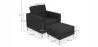 Sillón de Diseño con Reposapiés - Tapizado en Cachemira - Konel  image 7