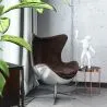 Sillón con Reposabrazos - Estilo Aviador - Cuero y Metal - Cocoon  image 7