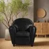 Sillón con Reposabrazos - Tapizado en Cuero - Club image 7