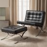 Sillón de Diseño con Reposapiés - Tapizado en Polipiel - Town image 7