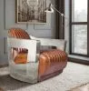 Sillón de Diseño con Reposabrazos - Tapizado en Cuero - Lounge image 7