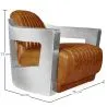 Sillón de Diseño con Reposabrazos - Tapizado en Cuero - Lounge image 7