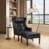 Sillón con Reposapiés - Tapizado en Polipiel - Micah image 7