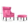 Sillón con Reposapiés - Tapizado en Polipiel - Micah image 7