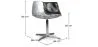Silla de Salón - Silla de Diseño - Cuero y Metal - Cognac image 7