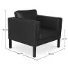 Sillón con Reposabrazo - Tapizado en Cuero - Betzalel  image 7