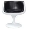Silla de Salón - Silla de Diseño Blanca - Tapizada en Cuero - Geneva image 7