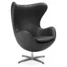 Sillón con Reposabrazos - Tapizado en Cuero - Diseño Huevo - Brave  -  image 7