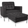 Sillón de Diseño con Reposapiés - Tapizado en Polipiel - Konel  image 7