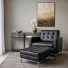 Sillón de Diseño con Reposapiés - Tapizado en Polipiel - Konel  image 7
