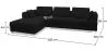 Chaise Lounge de 3 plazas - Tapizado en Tela - Boretti  image 7