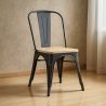 Silla de Comedor - Diseño Industrial - Madera y Acero - Stylix image 7
