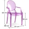Silla Niños - Silla Infantíl Diseño Transparente - Louis XIV image 7