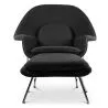 Sillón de Diseño con Reposapiés - Tapizado en Tela - Womb image 7