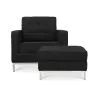 Sillón de Diseño con Reposapiés - Tapizado en Cachemira - Konel  image 7