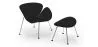 Sillón de Diseño con Reposapiés  - Tapizado en Cuero -  Chunk  image 7