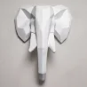 Cabeza de elefante origami Resina image 7