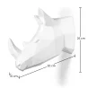 Cabeza de rinoceronte origami Resina image 7