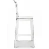 Taburete con Respaldo - Diseño Transparente - 75cm - Victoria Queen image 7