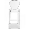 Taburete con Respaldo - Diseño Transparente - 75cm - Victoria Queen image 7