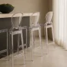 Taburete con Respaldo - Diseño Transparente - 75cm - Victoria Queen image 7