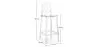 Taburete con Respaldo - Diseño Transparente - 75cm - Victoria Queen image 7