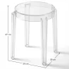 Taburete bajo Transparente - 47cm -  Arthur image 7