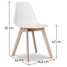 Silla de Comedor - Estilo Escandinavo  - Denisse  image 7