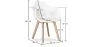 Silla de Comedor con Reposabrazos - Estilo Escandinavo - Dominic image 7