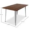 Mesa de Comedor Rectangular - Industrial - Madera - Tawny image 7