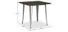 Mesa de Comedor Cuadrada - Diseño Industrial - Madera y Metal - Stylix image 7