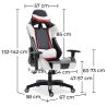 Silla de Oficina con Reposabrazos - Silla de Escritorio Ruedas - Gamer - Guy image 7