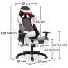 Silla de Oficina con Reposabrazos - Silla de Escritorio Ruedas - Gamer - Guy image 7