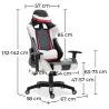 Silla de Oficina con Reposabrazos - Silla de Escritorio Ruedas - Gamer - Guy image 7