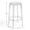 Taburete Diseño Transparente - 65cm -  Arthur image 7