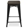 Taburete de Bar - Diseño Industrial - Madera y Acero - 60cm -Stylix image 7