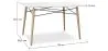 Mesa de Comedor Rectangular - Diseño Escandinavo - Madera - 110 x 80 cm image 7
