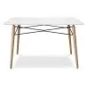 Mesa de Comedor Rectangular - Diseño Escandinavo - Madera - 110 x 80 cm image 7