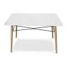 Mesa de Comedor Rectangular - Diseño Escandinavo - Madera - 110 x 80 cm image 7