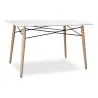 Mesa de Comedor Rectangular - Diseño Escandinavo - Madera - 110 x 80 cm image 7