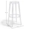 Taburete Diseño Transparente - 75cm -  Arthur image 7