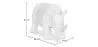 Figura Decorativa Rinoceronte - Blanco Mate - Rhyn image 7