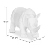 Figura Decorativa Rinoceronte - Blanco Mate - Rhyn image 7