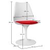 Silla de Comedor - Silla Giratoria Blanca - Tulip image 7