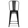 Taburete de Bar con Respaldo - Diseño Industrial  - 60cm - Stylix  image 7