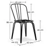 Silla de Comedor -  Estilo Industrial - Madera y Metal - Lillor image 7