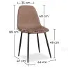 Silla de Comedor - Tapizada Polipiel - Faby image 7