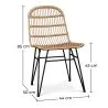 Silla de Comedor de Ratán - Estilo Boho - Many image 7