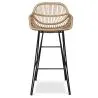 Taburete de Ratán con Reposabrazos - Estilo Boho Bali - 75cm - Many image 7